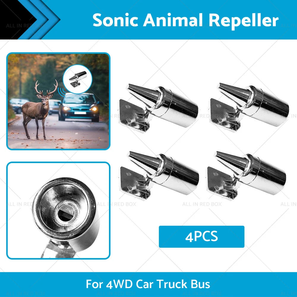 4PCS Sonic Animal Repeller Whistle for 4WD Car Truck Bus