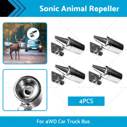 4PCS Sonic Animal Repeller Whistle for 4WD Car Truck Bus