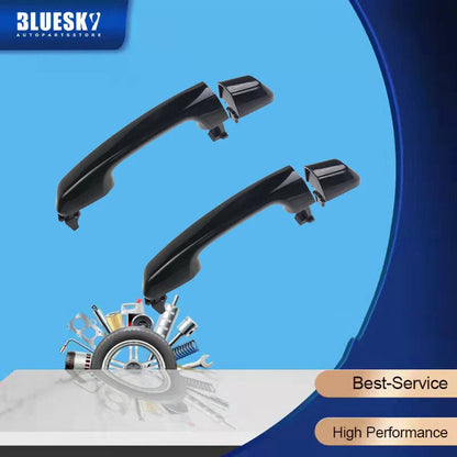 Black Rear Outer Door Handles for Toyota Prado J150 (2009-2020)