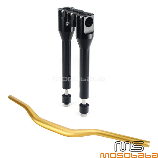 1. 1-1/2" Handlebar w/10" Riser for Harley Dyna Softail Street Bob (2018-2023)