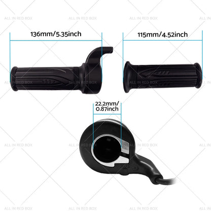 Twist Speed Throttle 12V 24V 36V 48V 72V for Electric Bike Scooter