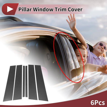 6 Pcs Door Pillar Window Trim for Mercedes-Benz M-Class (2012-2015)