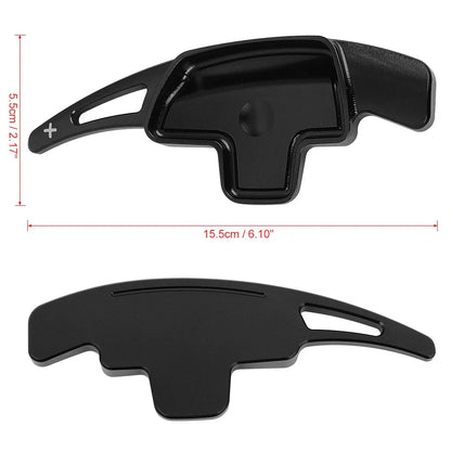 Aluminum Alloy Black Steering Wheel Shift Paddle for Mercedes Benz GLA GLK (2015-2020)