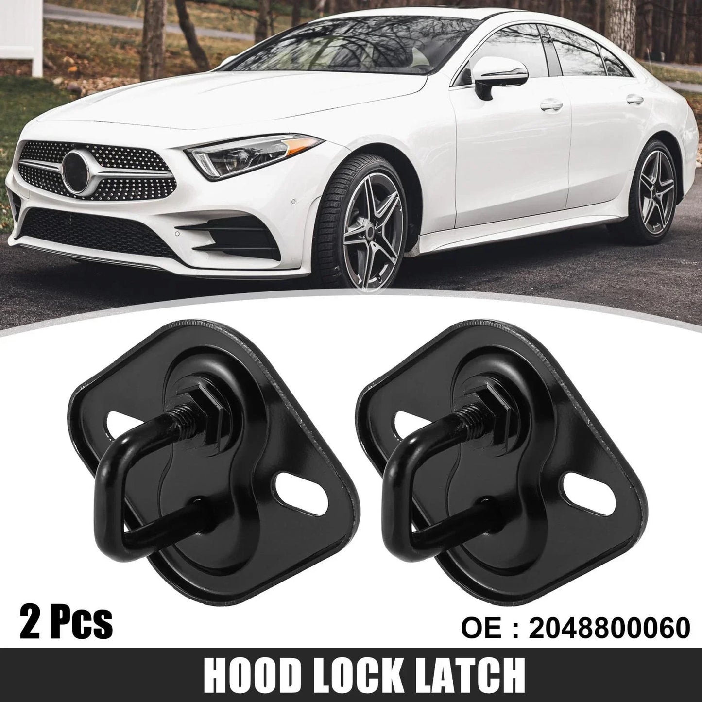 2 x Car Hood Lock Latch for Mercedes C350 C300 C63 AMG (2008-2015)