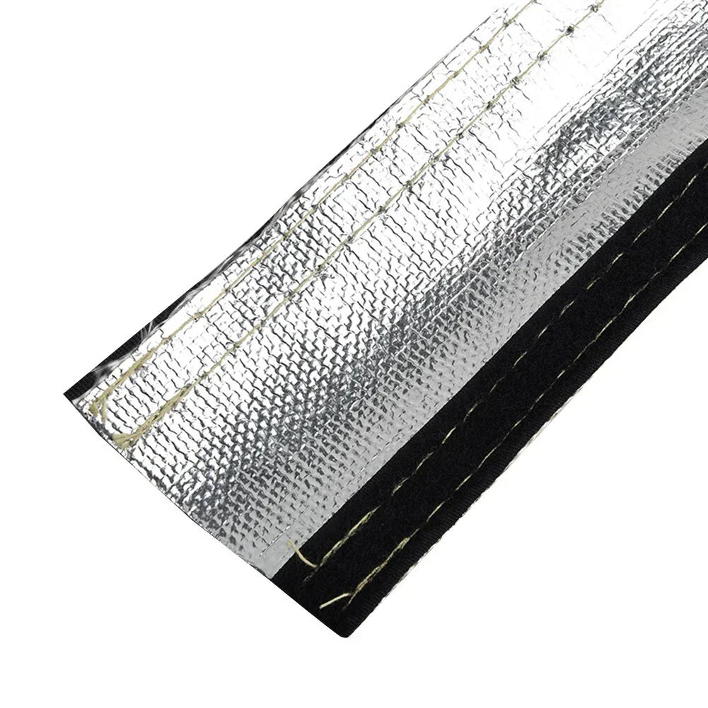 1M Metallic Heat Shield Sleeve Insulated Wire Hose Cover Wrap Loom Tube 12mm Dia