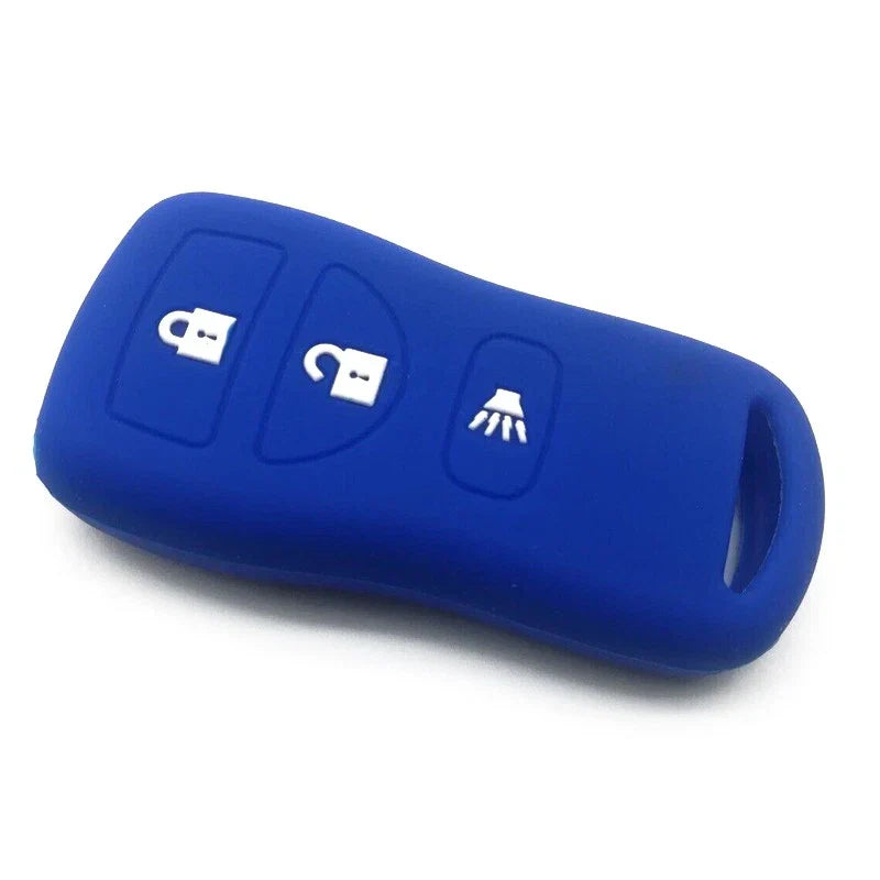 2 x 3 Button Key Cover Case for Nissan Xterra Pathfinder Versa Sentra (2000-2023)