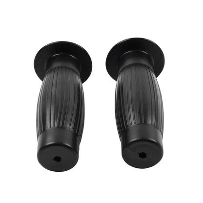 Universal 7/8" 1" Easy-Hold Hand Grips for Vintage Motorcycle Handlebars Black