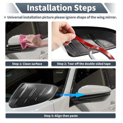 Rearview Mirror Cover Overlay Gloss Black for Hyundai Tucson (2015-2020)