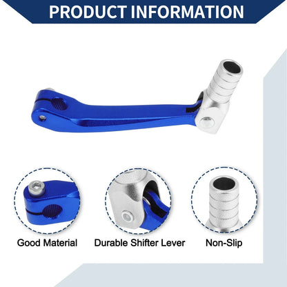 Folding Motorcycle Gear Shifter Lever for Honda CRF150F (2003-2017) Blue Silver