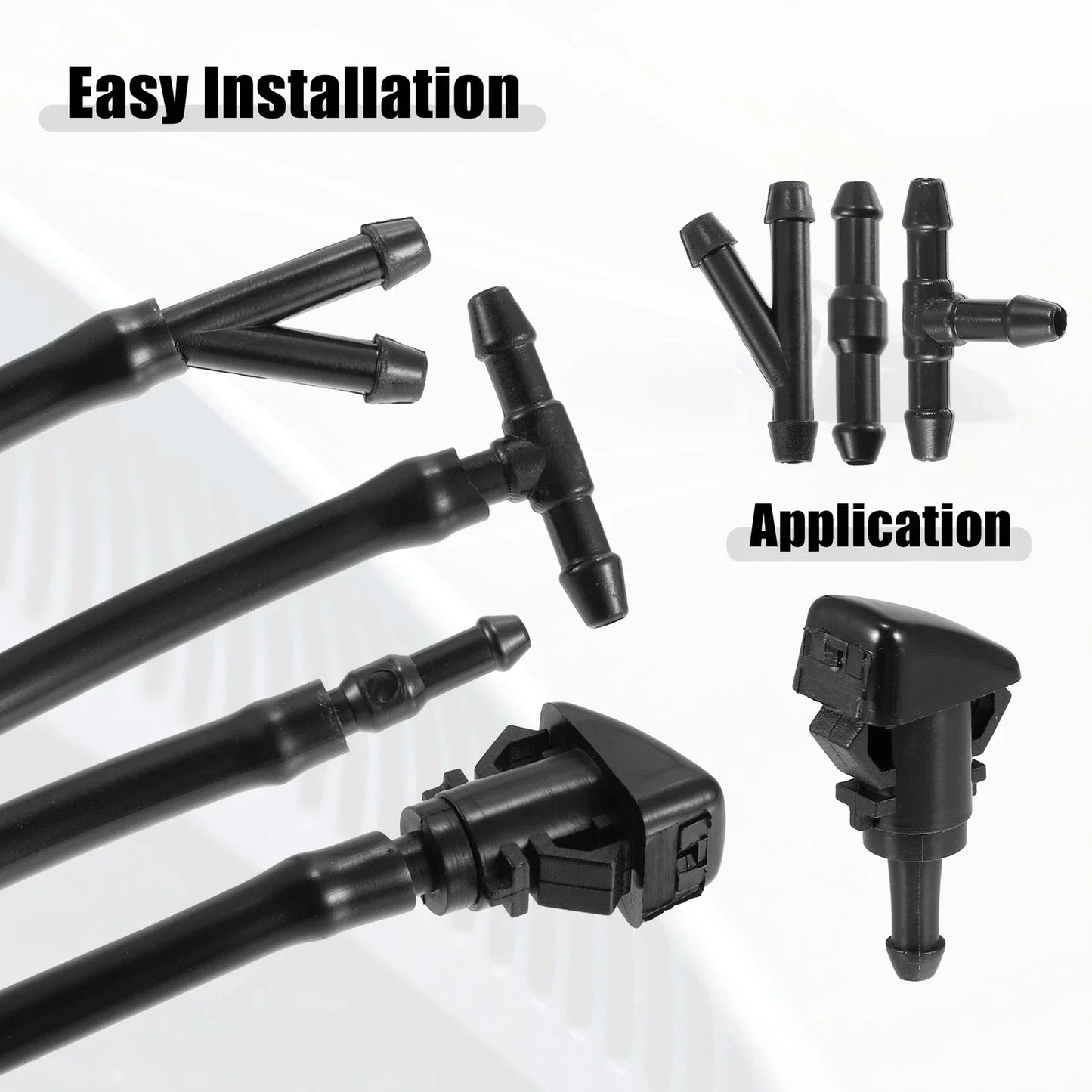 Front Windshield Washer Nozzle Kit for Dodge RAM (Fits 2010-2023)