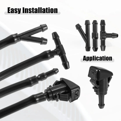 Front Windshield Washer Nozzle Kit for Dodge RAM (Fits 2010-2023)