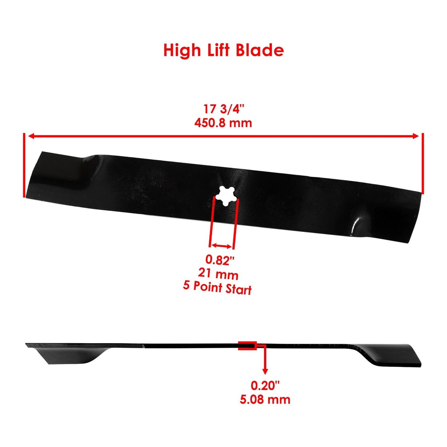 Deck Blade Replacement Set for Craftsman Husqvarna Oregon Dixon (2008–2010)