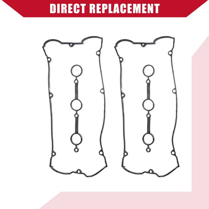 2 x Valve Cover Gaskets for Hyundai Santa Fe (2003-2006) Black