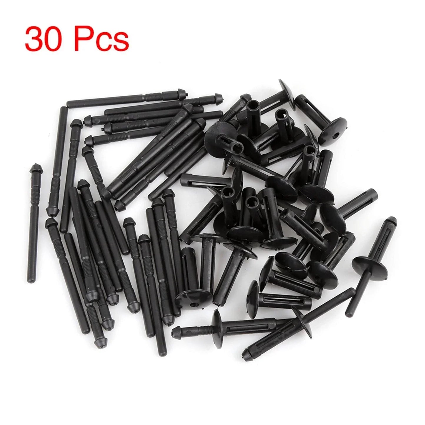 30 x Nylon Bumper Fastener Rivet Clips for Dodge Chrysler (2011-2023)