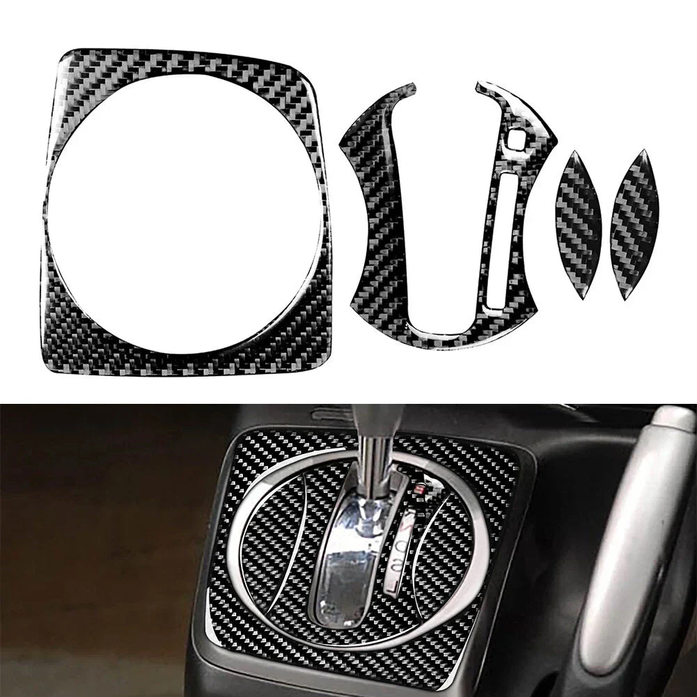 Carbon Fiber Gear Shift Panel Cover Trim for Honda Civic 2006-2011