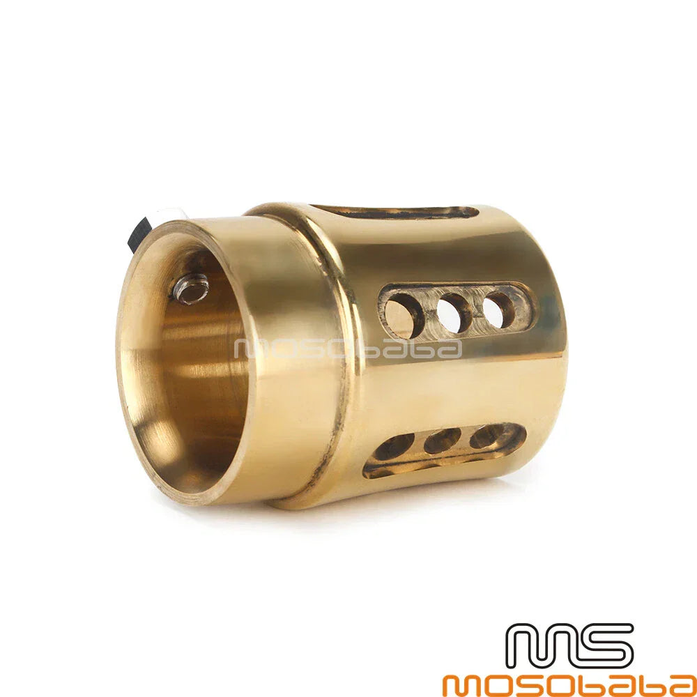 1.75" Brass Straight Cut Exhaust Pipe Tip for BMW Harley Ducati Chopper