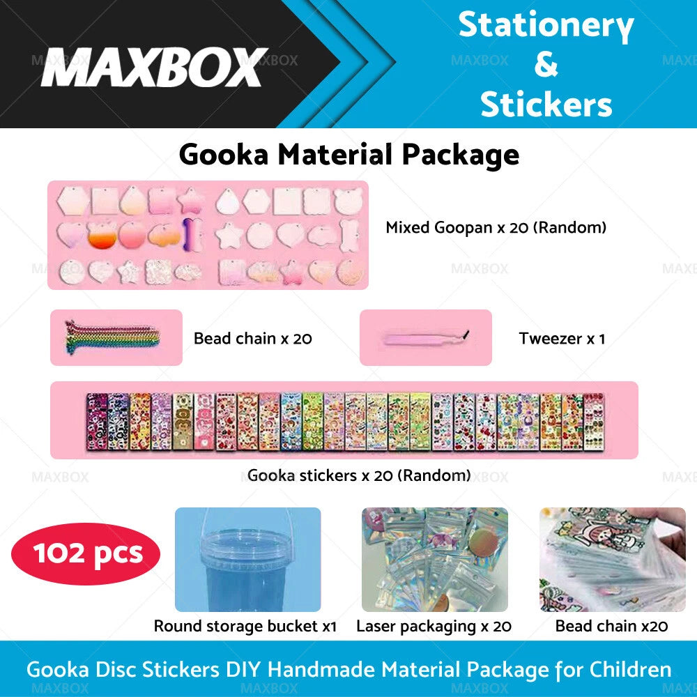 Cute Cartoon DIY Disc Sticker for Girl Student Handbook Gift