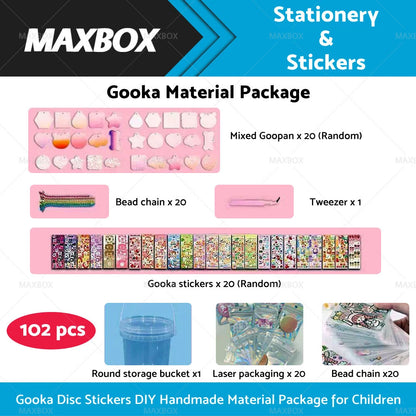 Cute Cartoon DIY Disc Sticker for Girl Student Handbook Gift