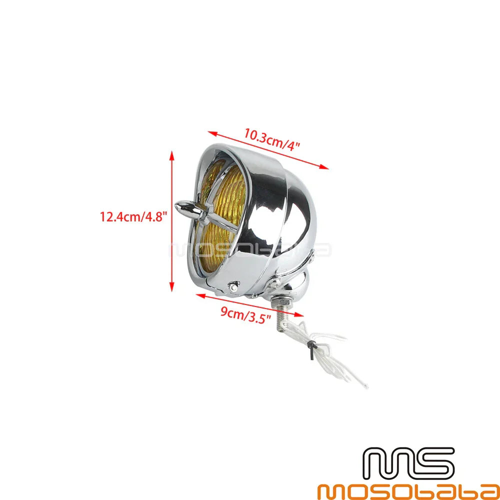 4.5" Front Brim Trim Cover Fog Lights for Harley Street Glide, Road King