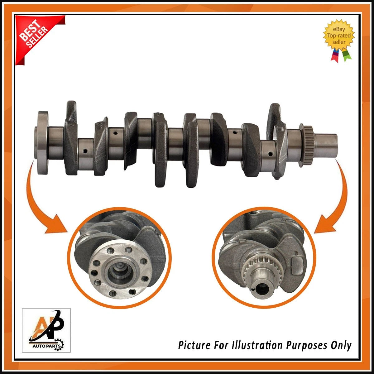 Crankshaft for Kia Sportage Hyundai Tucson 1.6 CRDi D4FE (2012–2019)