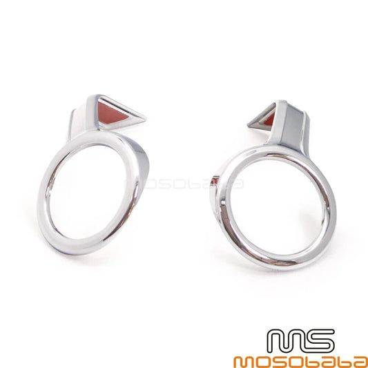 2.5" Chrome Fog Light Trim Ring for Honda Goldwing F6B GL1800 (2013-2017)