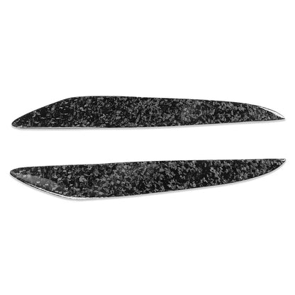 Headlight Eyebrow Eyelid Covers  Forged Pattern Black for Mazda 3 (2009-2013)