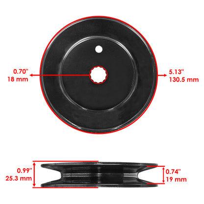 Deck Spindle Pulley Replacement 46 In for Troy-Bilt GT2246 GTX2246 LTX2146