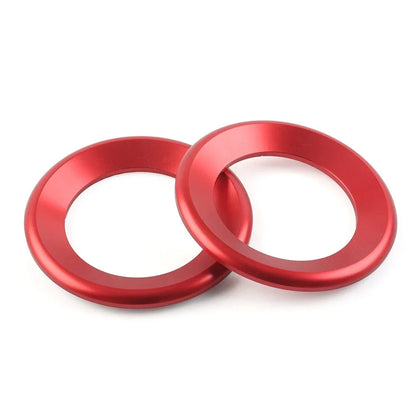 A Pillar Horn Ring Cover Red for Honda Civic 10th Gen (2016-2021) 2 Pcs
