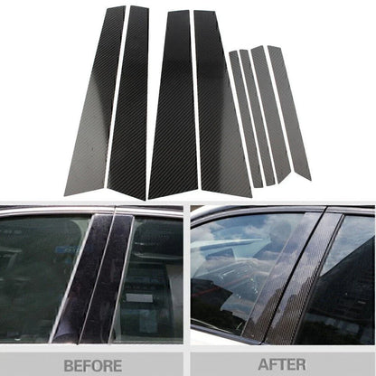 Carbon Fiber B Pillar Trim Covers for BMW E71 X6 2009-2014 (2009-2014)