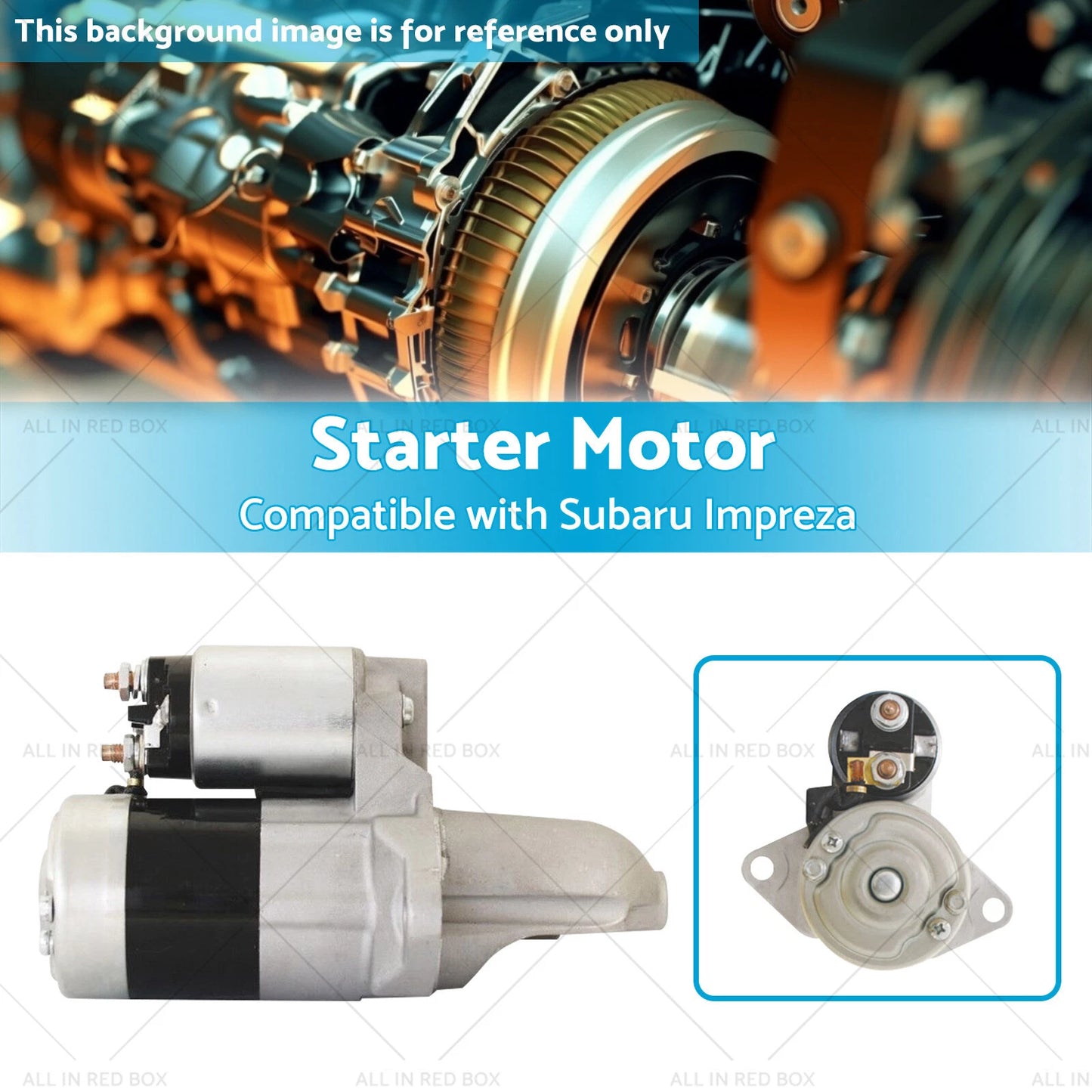 Starter Motor 8 Teeth for Subaru Impreza 2.0L Petrol (1996-2007)