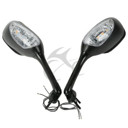 LED Turn Signal Side View Mirrors for Suzuki GSXR600 GSXR750 (2006-2025)