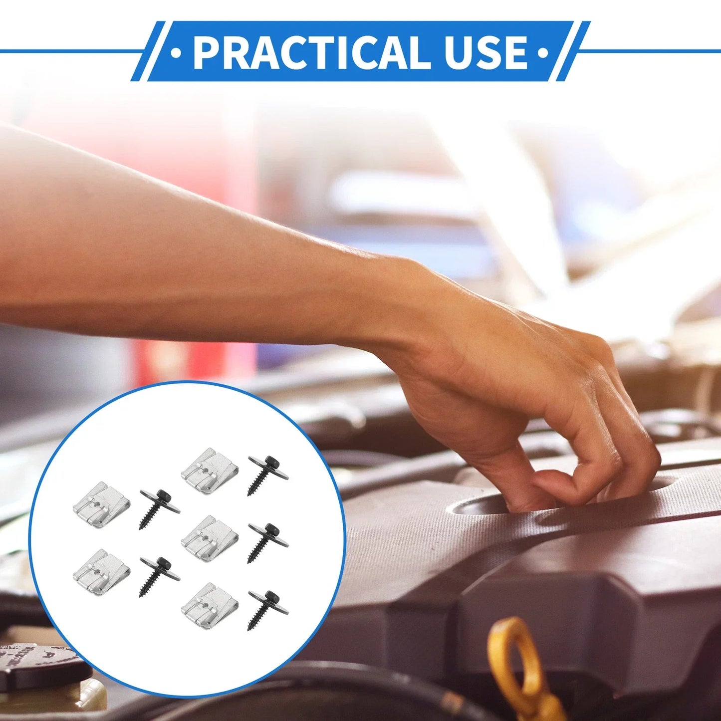 Fender Liner Splash Shield Bumper Cover Screws for Mercedes-Benz 500 SEC