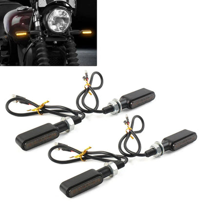 LED Mini Turn Signal Amber Light for Cafe Racer Bobber
