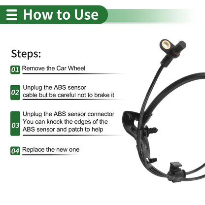 ABS Wheel Speed Sensor for Dodge Journey (2011-2020) - 1 x Right Rear Sensor