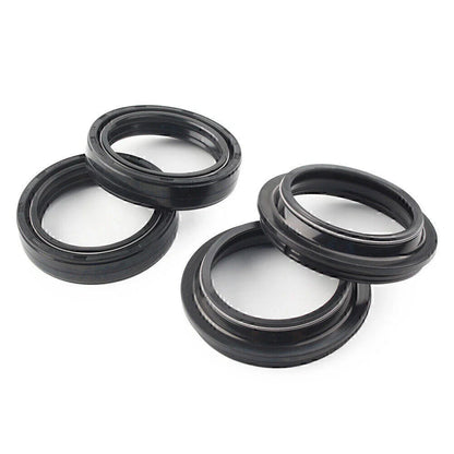 4 x Black 43x55mm Motorcycle Front Fork Damper Shock Absorber Seal
