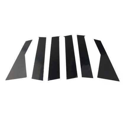 6 x Car Door Window Pillar Post Trims for Dodge Journey (2009-2020)