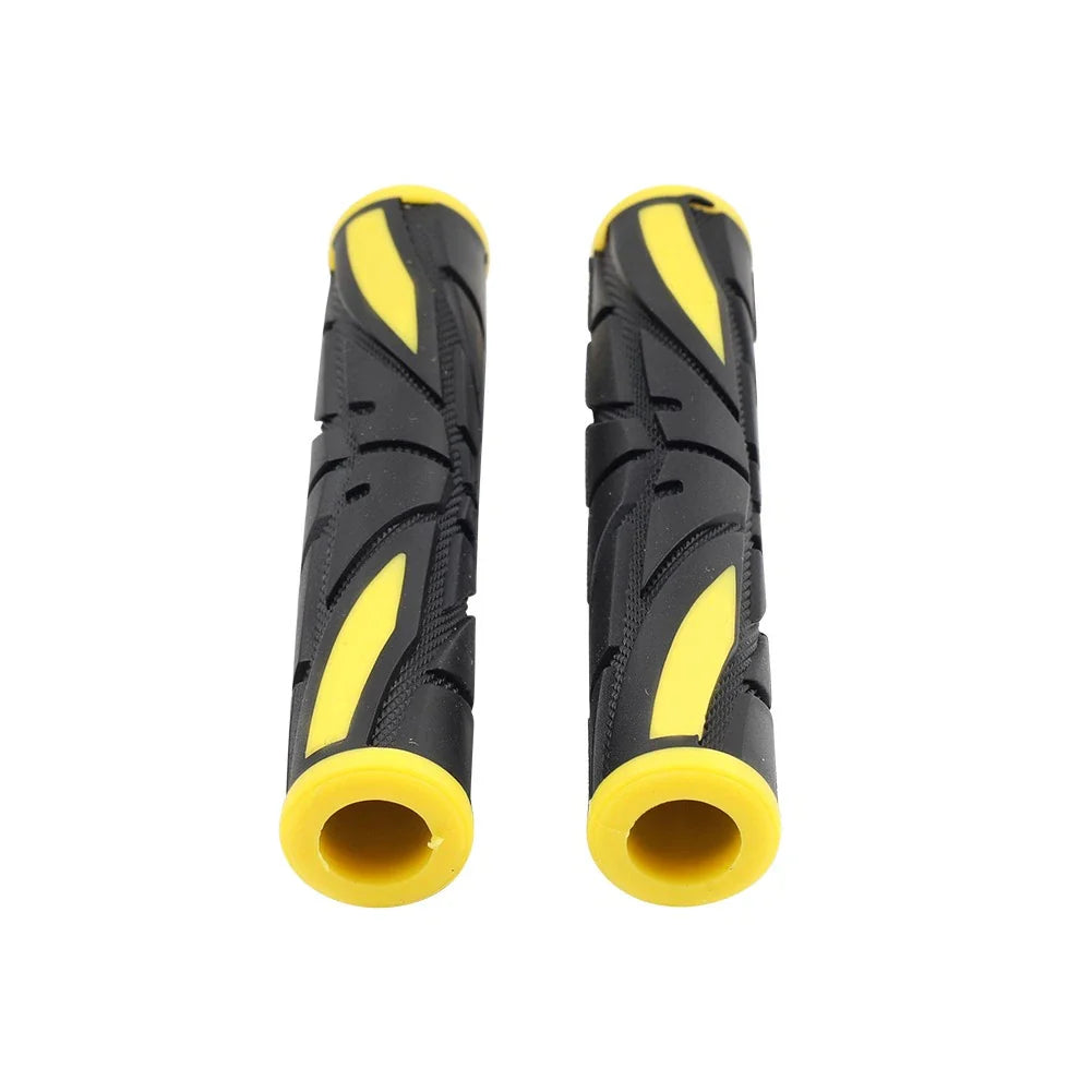 Yellow Universal Motor Brake Clutch Lever Grips Rubber Sleeve Cover
