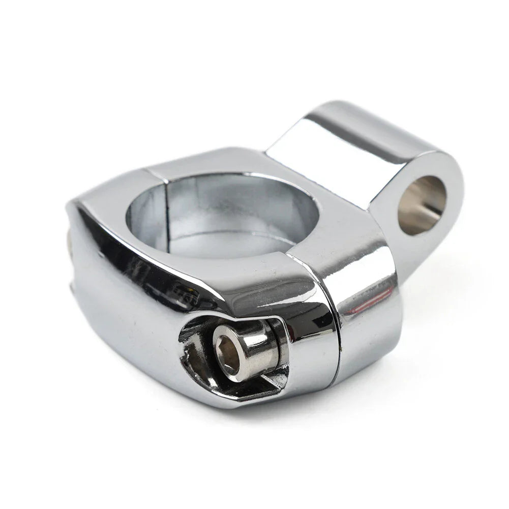 Handlebar Mirror Mount Clamp for Harley Dyna Fatboy