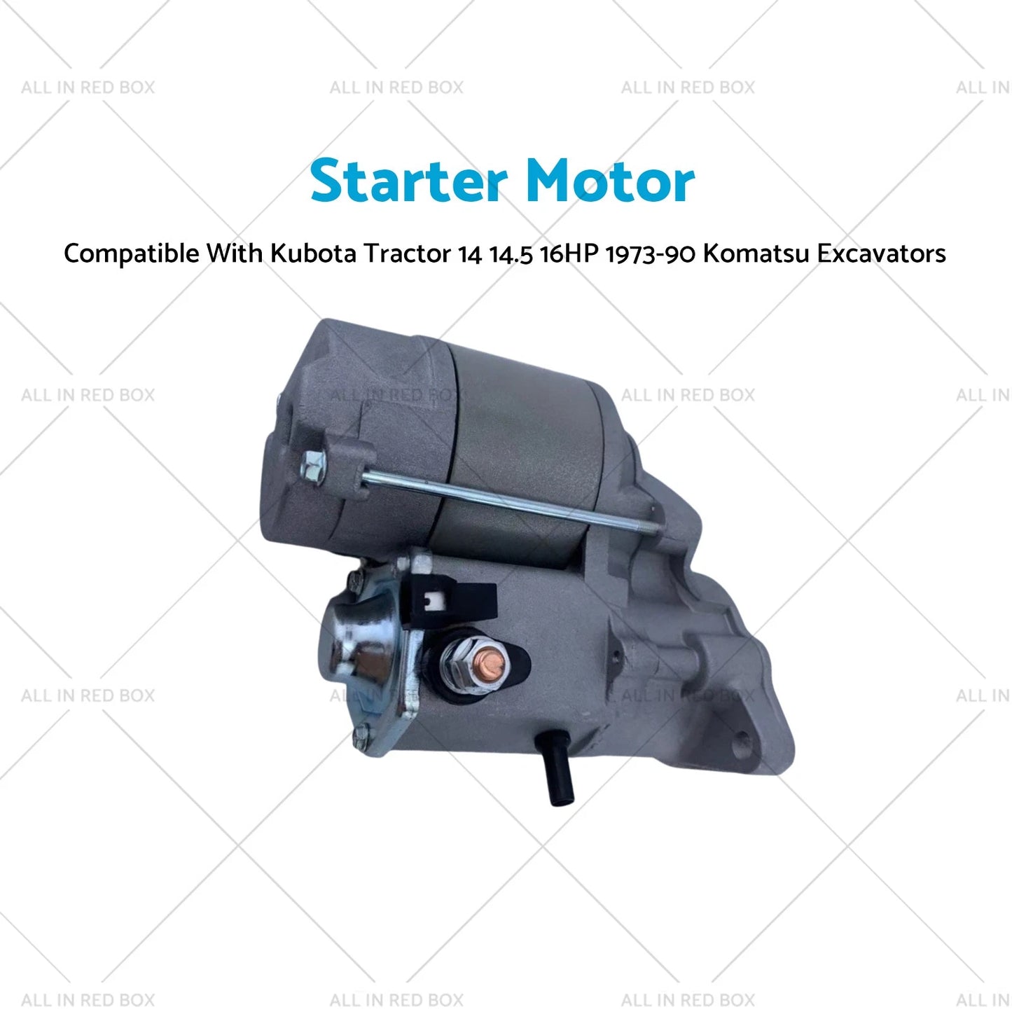 Starter Motor for Kubota Tractor 14 14.5 16HP (1973-1990)
