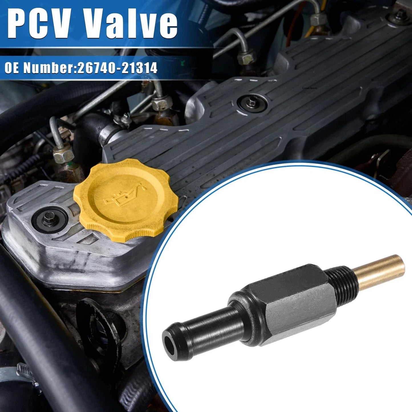 PCV Valve for Hyundai Elantra, Accent (2000-2006) - Durable Replacement Parts