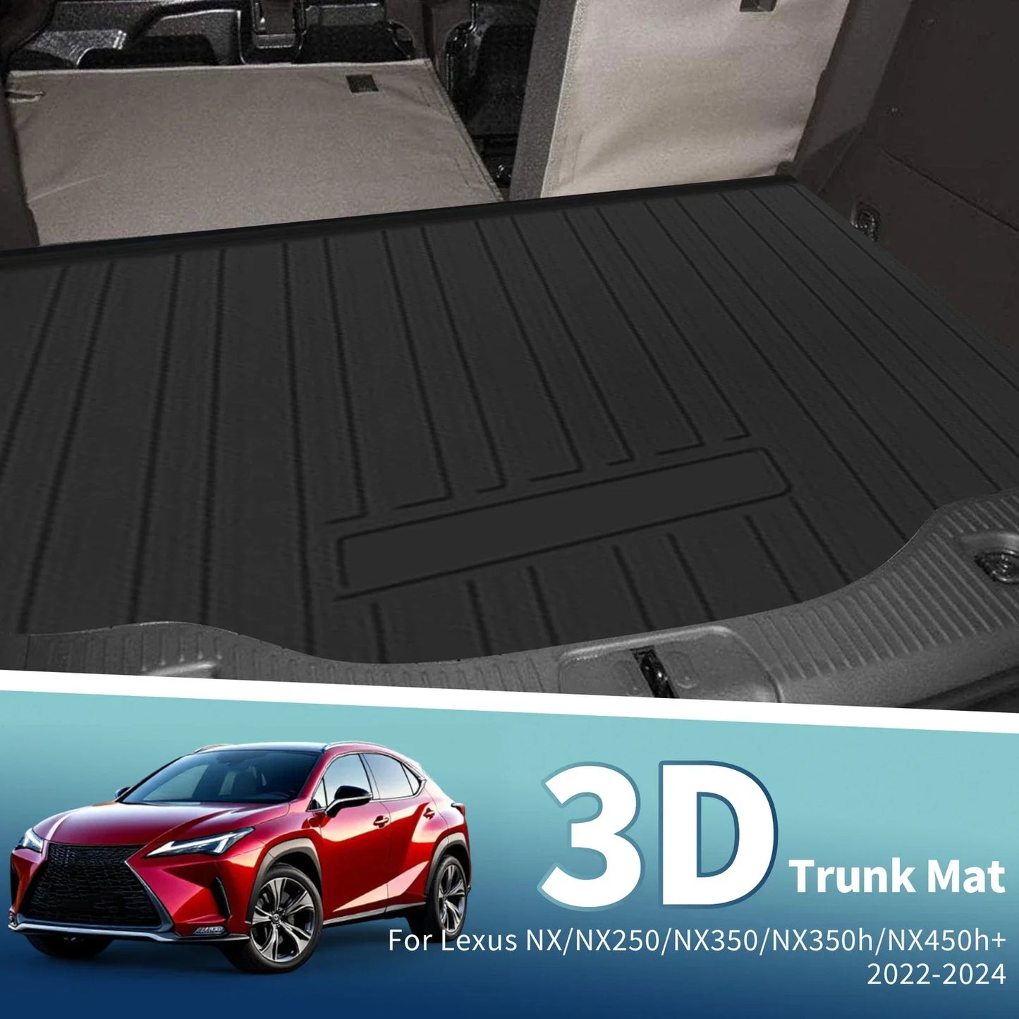 Cargo Liner Rear Trunk Mat for Lexus NX NX250 NX350 NX350h NX450h+ (2022-2024)
