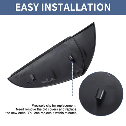 Gloss Black Left Right Mirror Cover Cap Replacement for Lexus ES (2018-2023)