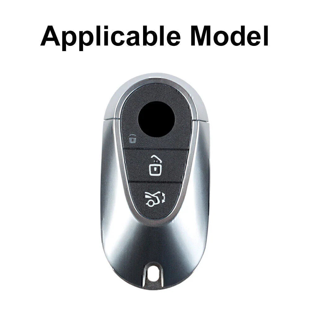 Carbon Fiber Black Key Fob Case Cover for Mercedes Benz S Class (2021)