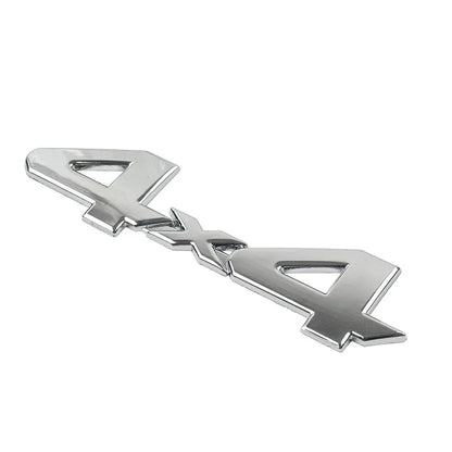 3D Rear Tailgate Emblem Badge Overlay Decal for Universal Cars Silver