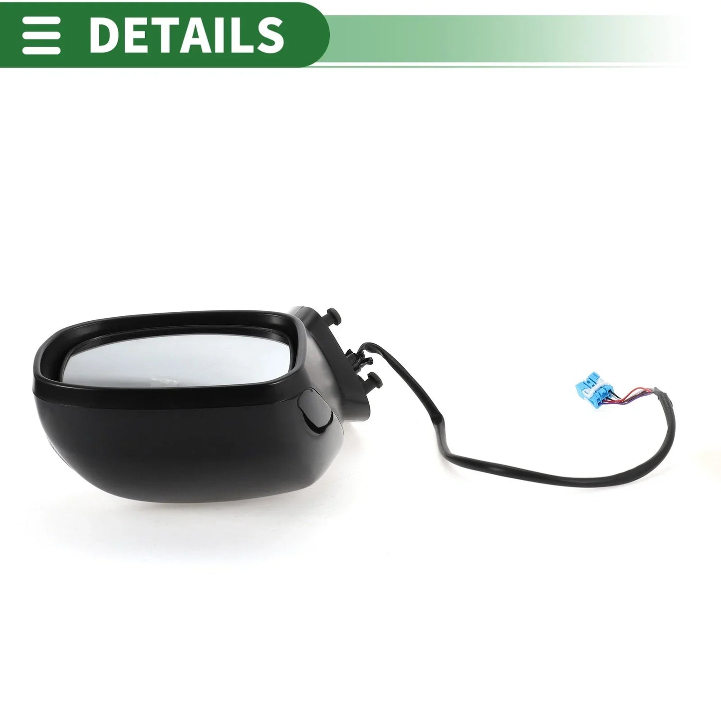 Right Side Door Mirror Replacement for Honda Civic (2016-2021) Gloss Black