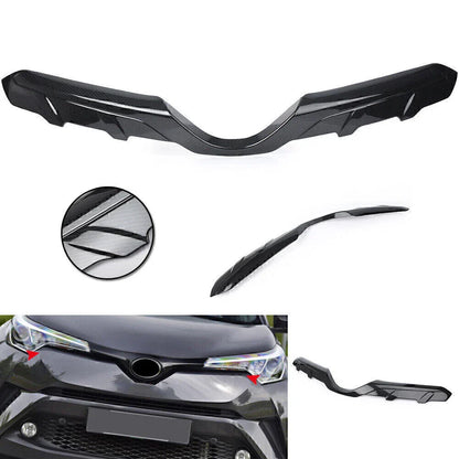 Carbon Fiber Front Upper Grille Trim Cover for Toyota C-HR (2016-2018)
