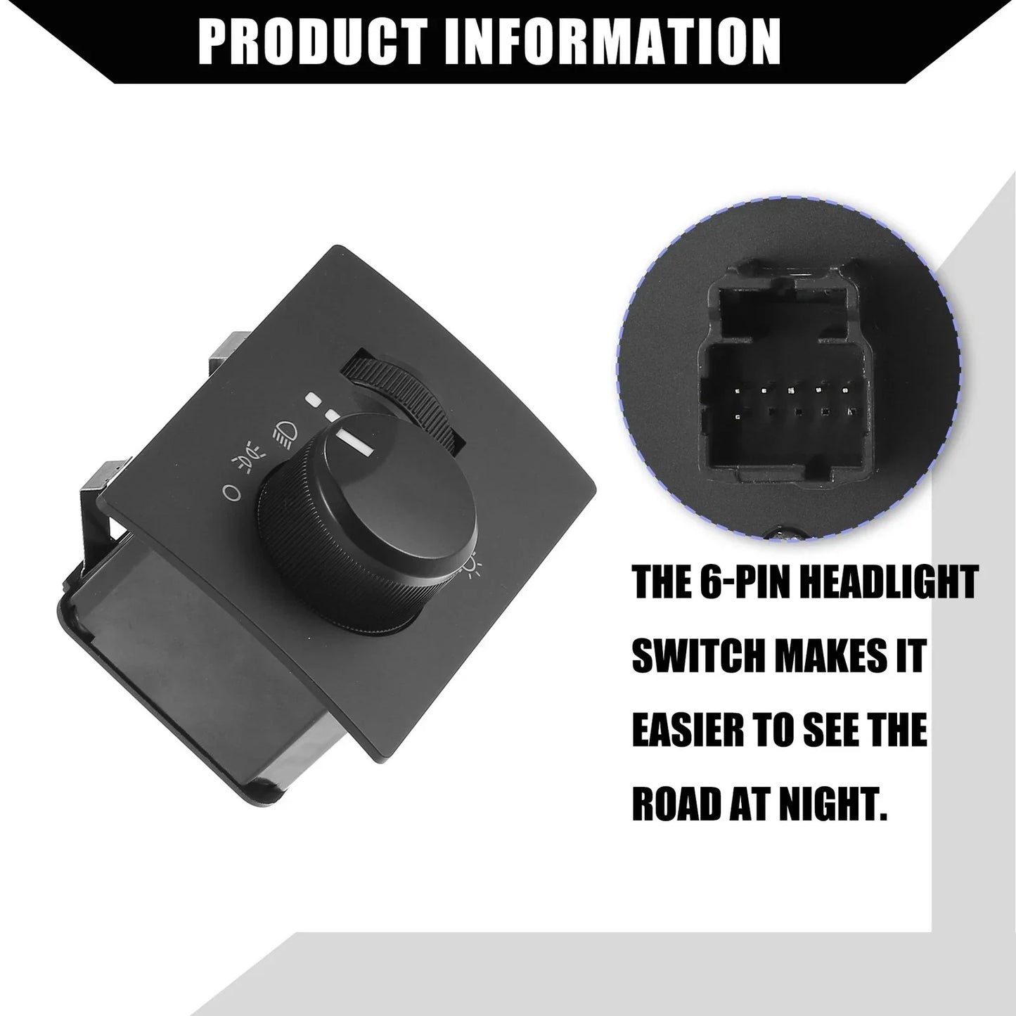 Car Headlight Switch for Chrysler 300, Dodge Challenger (2005-2010)