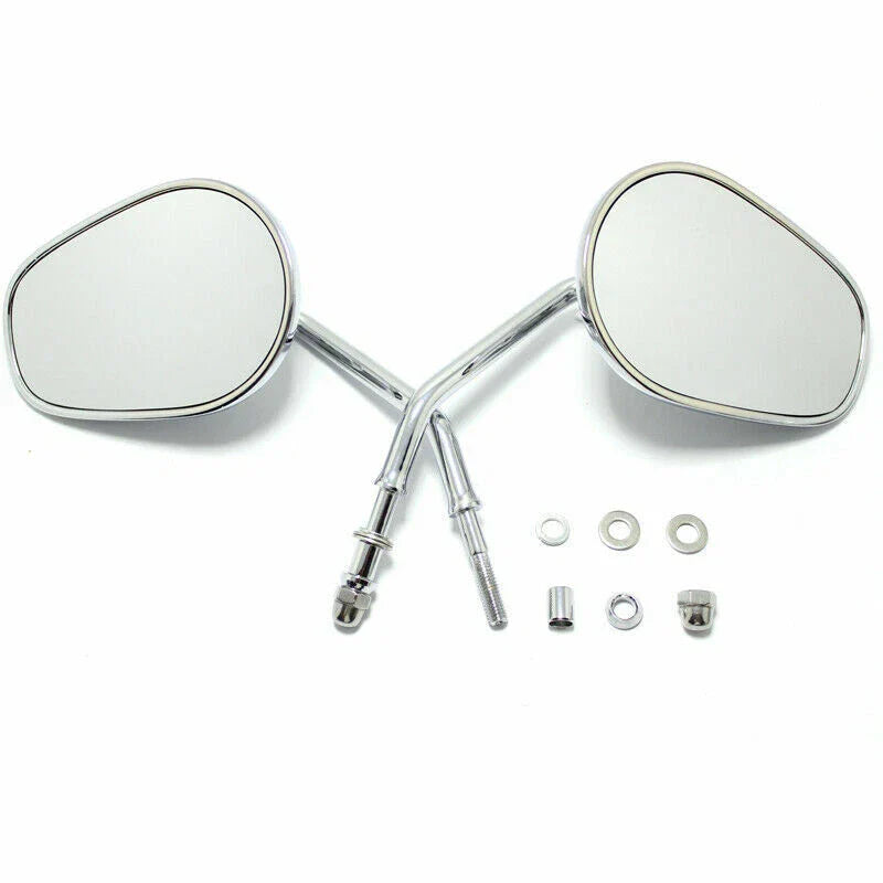 Chrome Rear View Side Mirrors for Harley V Rod Dyna Street Bo FXDB (2007-2017)