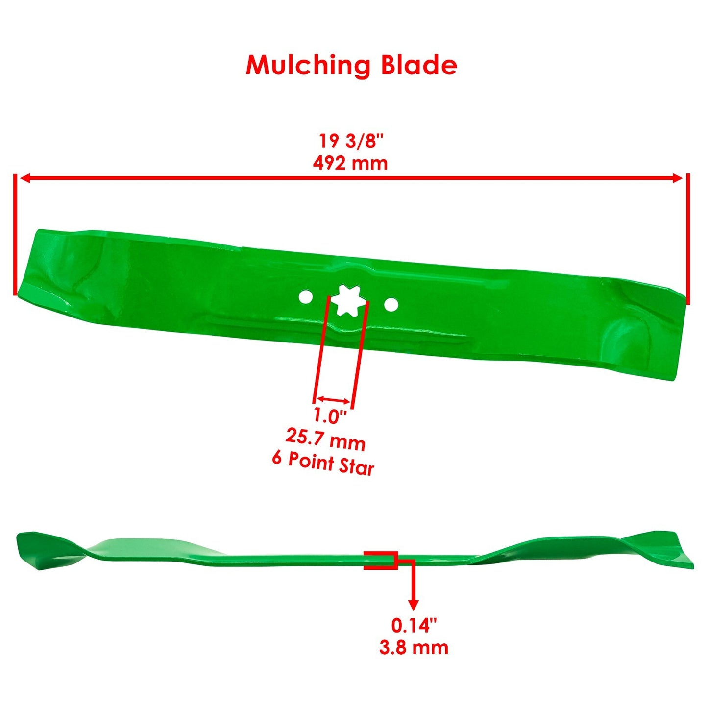 Deck Blades 38 Inch Replacement for MTD Troy Bilt (2000–2018)