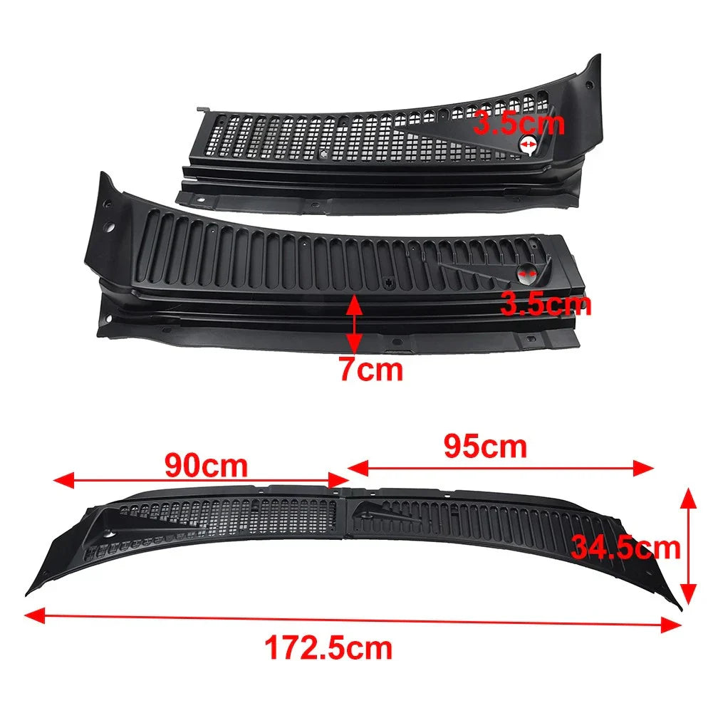 Windshield Wiper Vent Cowl Grille for Ford F-250 F-350 F-450 F-550 Excursion (2000-2005)